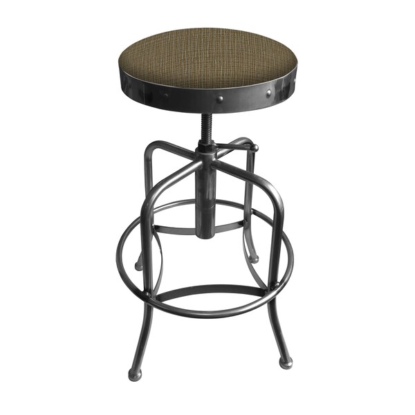 Adjustable Stool, Clear Coat Finish, Graph Cork Seat